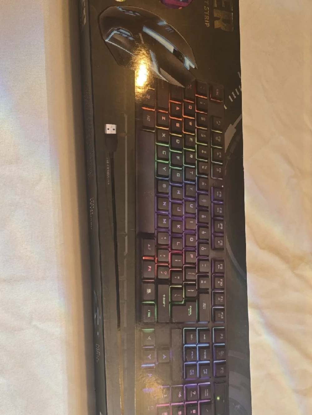 3-in-1 RGB Gaming Keyboard, Mouse & Headset Combo - Black